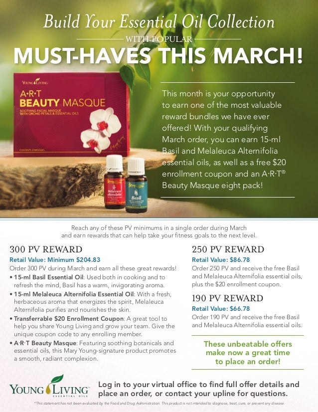 Young Living March Promotion