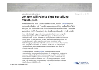 Quelle: golem.de vom 19.1.2014

© HWZ / Prof. Dr. Michael A. Grund

41

 