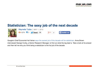 BI und Big Data 	
   4	
  
 