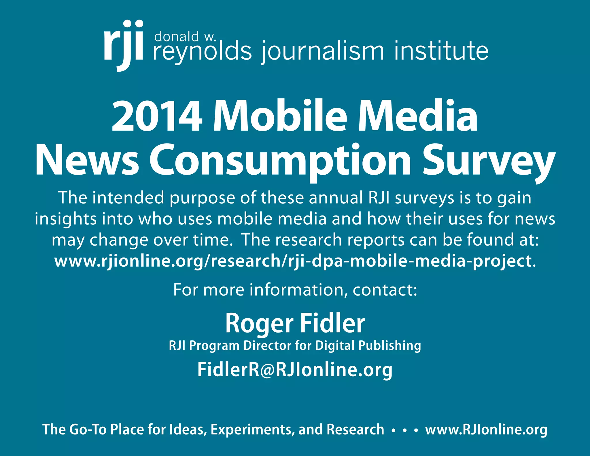 Donald W. Reynolds Journalism Institute	 CHART 2.13	 Roger Fidler • 5/6/14
Based on a random sampling of 1,191 U.S. adults in Q1 2014.
Likelihoodofpurchasingmobiledevicein2014
[ Current non-users ]
34%
30%
14%
Smartphone
21%
11% 14%
Large Tablet
9% 10%
4%
Mini Tablet
0% 3% 3%
Percentages of non-users in each device category within each age group
Participants in the 2014 survey were asked if they were likely to purchase a new mobile media
device and what types they were most likely to purchase before the end of the calendar year.
18-34
35-54
55+
OVERALL
TYPE OF SMARTPHONE *
Apple iPhone  21%
Samsung brand **
  23%
Other Android brands  7%
Windows brand  0%
Another type  11%
Don’t know/Not sure  38%
TYPE OF LARGE TABLET *
Apple iPad  33%
Amazon Kindle Fire **
  11%
Other Android brands  6%
Windows brand  8%
Another type  6%
Don’t know/Not sure  36%
TYPE OF MINI TABLET *
Apple iPad Mini  33%
Amazon Kindle Fire **
  22%
Other Android brands  11%
Windows brand  0%
Another type  0%
Don’t know/Not sure  33%
Percentages may not total 100% due to rounding.
* Overall percentages
** Android operating systems
 