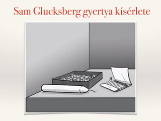 Sam Glucksberg gyertya kísérlete 
 