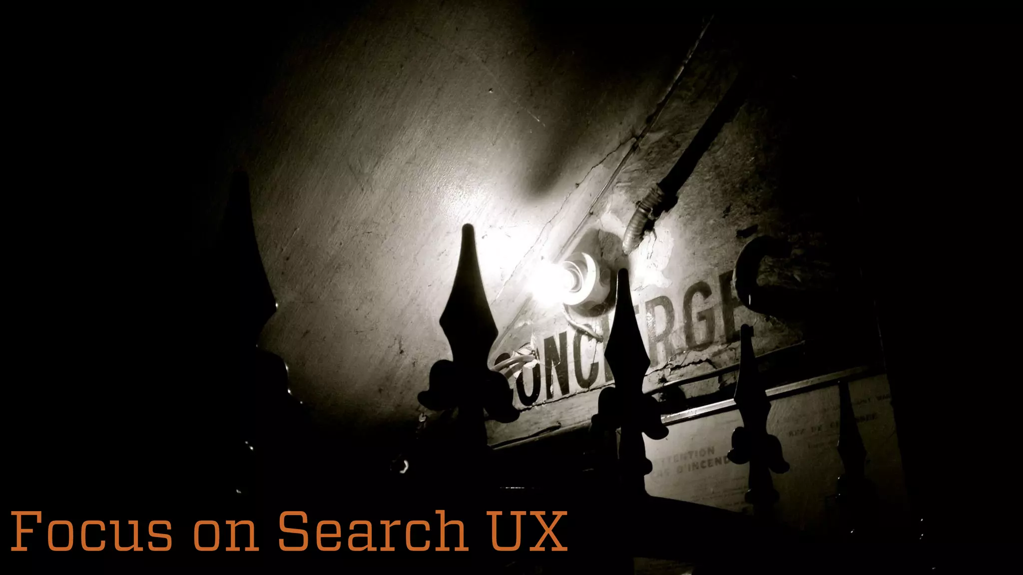 158
@wilreynoldsFocus on Search UX
 