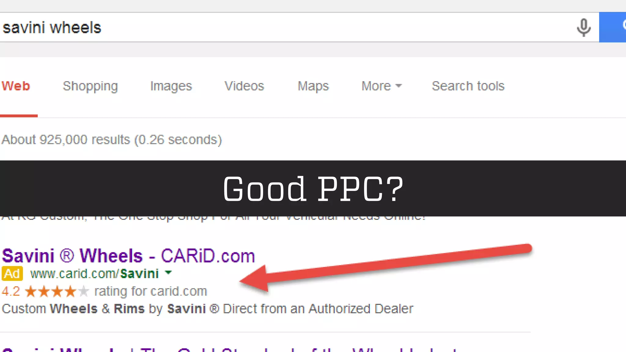 @wilreynolds
Good PPC?
 