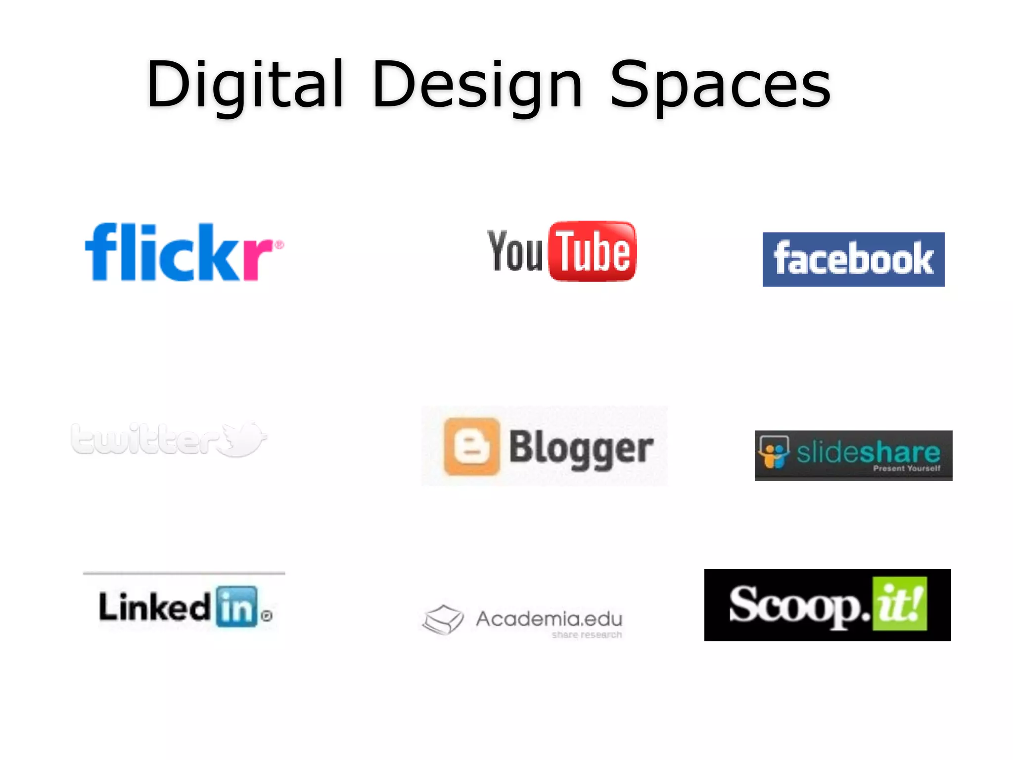 Digital Design Spaces 
 