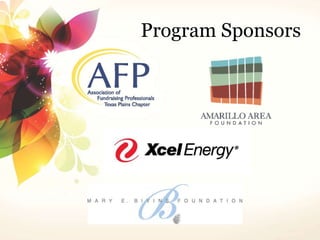 Program Sponsors 
 