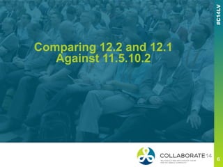 Comparing 12.2 and 12.1
Against 11.5.10.2
 