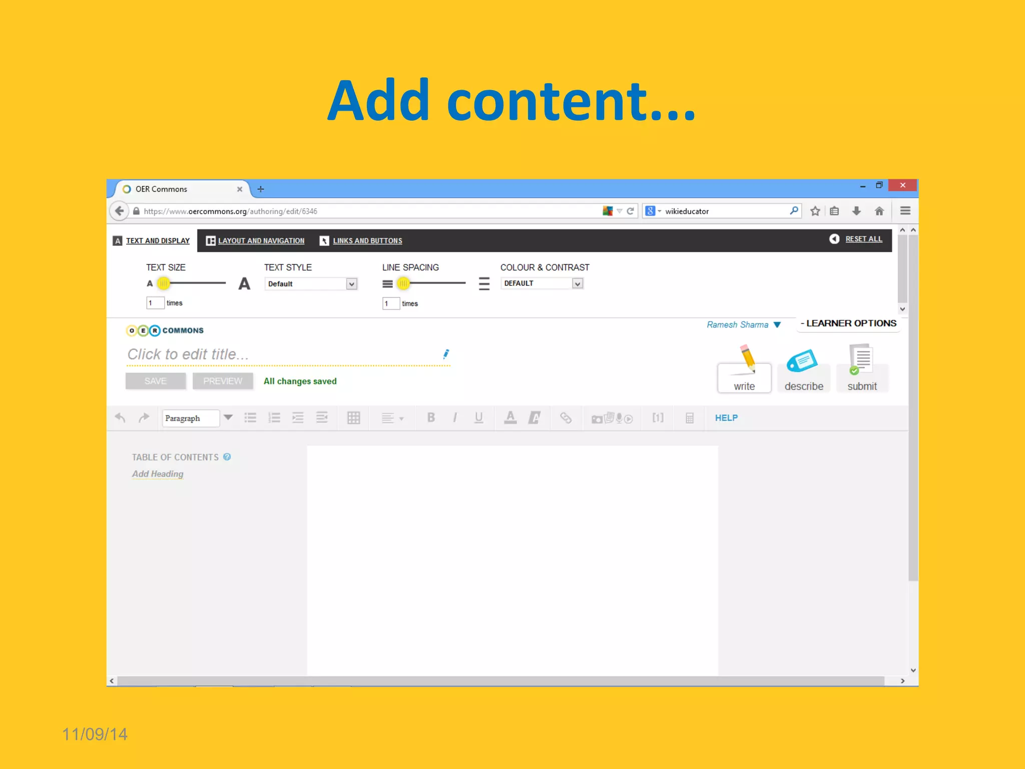 Add content... 
11/09/14 
 
