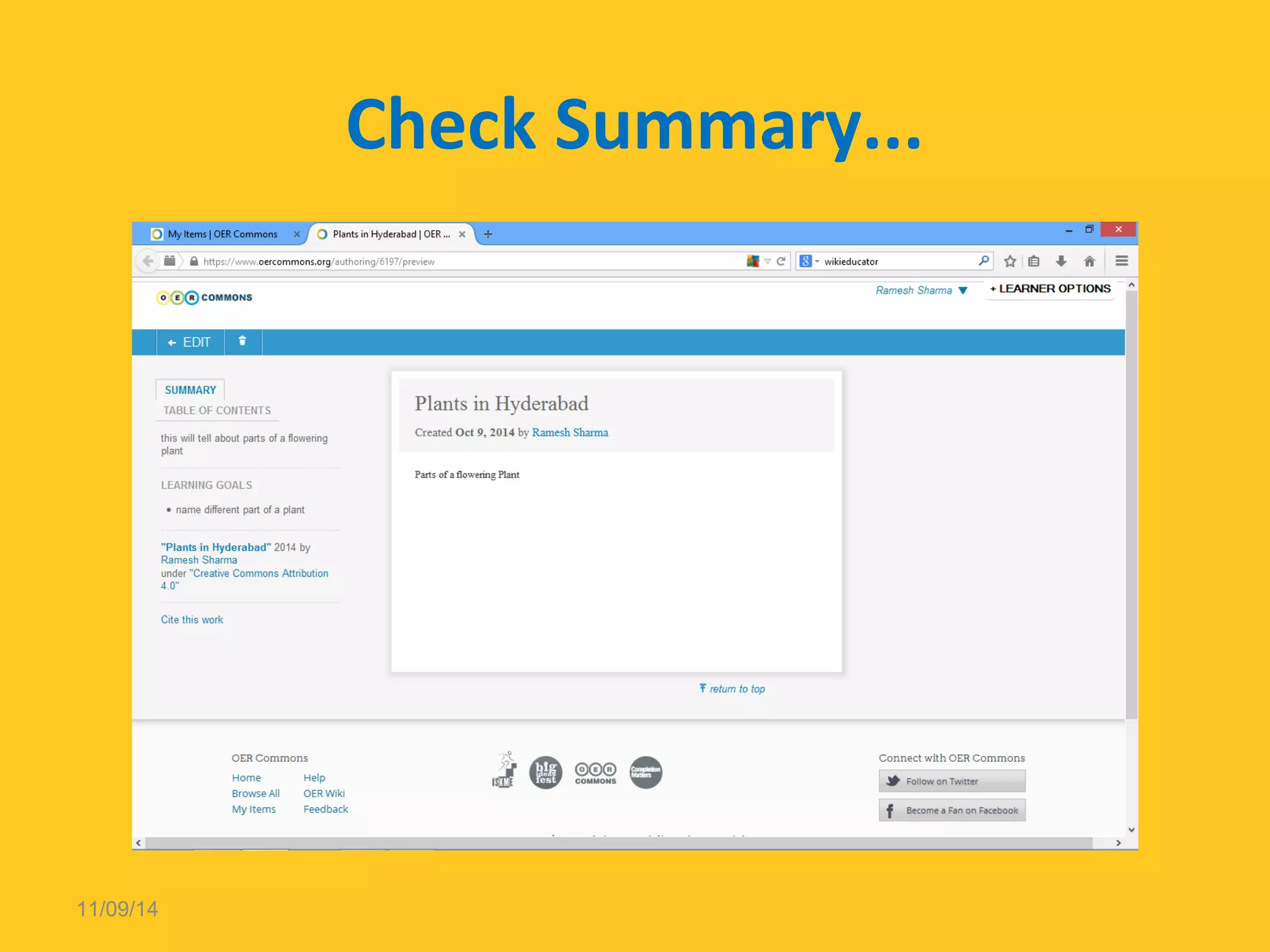 Check Summary... 
11/09/14 
 