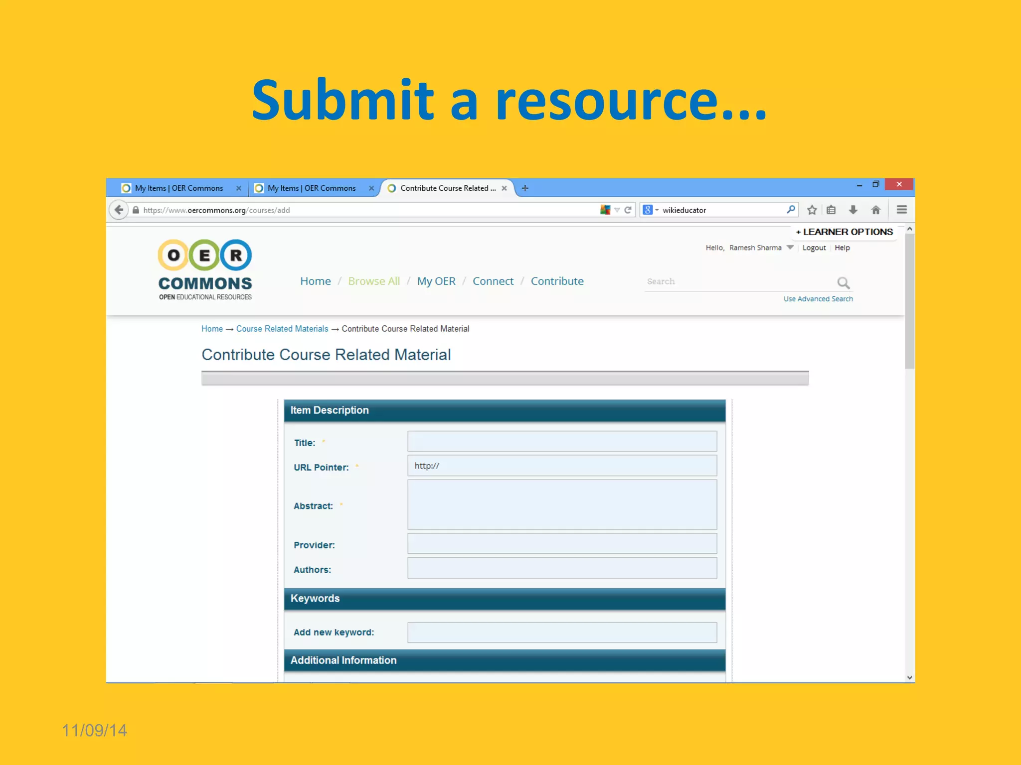 Submit a resource... 
11/09/14 
 