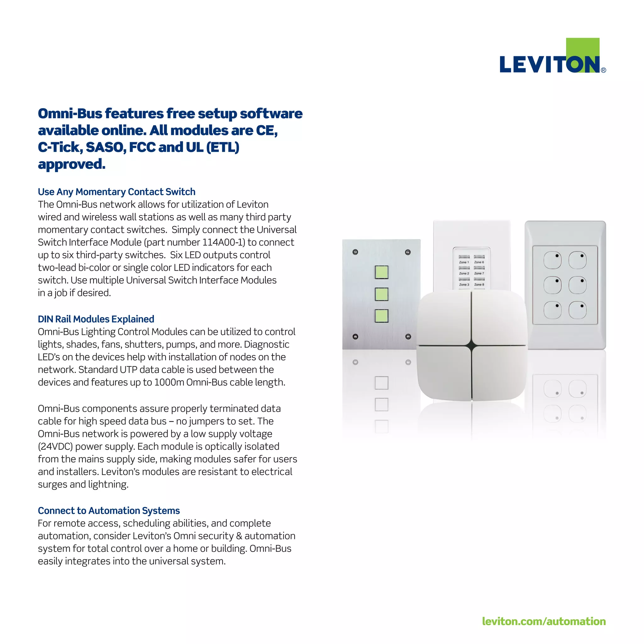 Leviton System Leviton Omnibus Lighting System | PDF