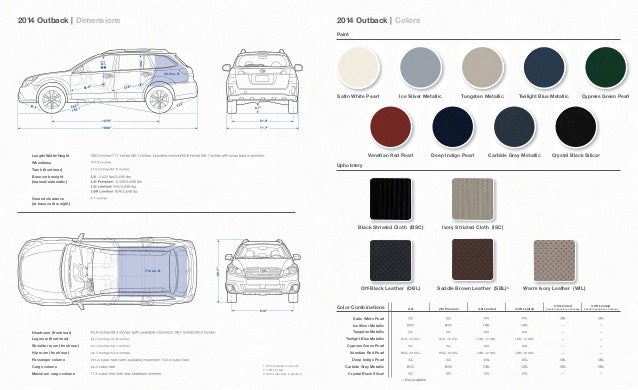 2014 Subaru Outback Brochure