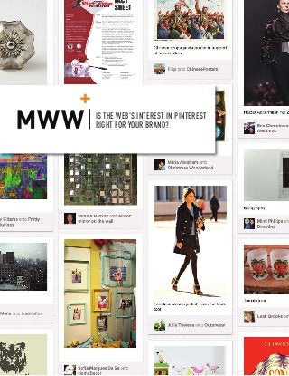 IS THE WEB’S INTEREST IN PINTEREST RIGHT FOR YOUR BRAND?
© MWW GROUP, ALL RIGHTS RESERVED 1
IS THE WEB’S INTEREST IN PINTEREST
RIGHT FOR YOUR BRAND?
 