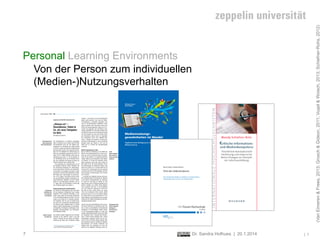 (Van Eimeren & Frees, 2013; Grosch & Gideon, 2011; Vogel & Woisch, 2013; Schiefner-Rohs, 2012)

Personal Learning Environm...