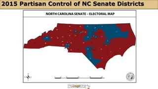 2015 Partisan Control of NC Senate Districts 
 