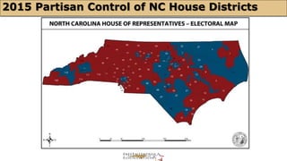 2015 Partisan Control of NC House Districts 
 