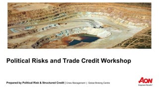 Prepared by Political Risk & Structured Credit | Crisis Management | Global Broking Centre
Political Risks and Trade Credit Workshop
 