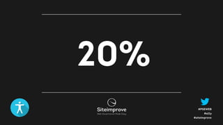 #a11y
#PSEWEB
#siteimprove
20%
 