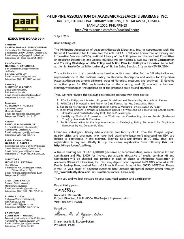 2014 rda invitation letter to participants in bacolod seminar
