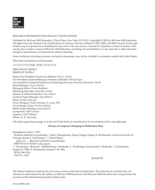 12345 Research Methods in Psychology. Pdf | PDF
