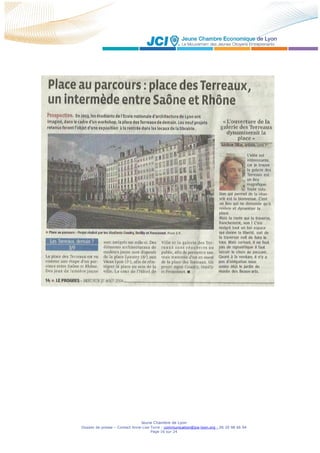 Jeune Chambre de Lyon
Dossier de presse – Contact Anne-Lise Torre - communication@jce-lyon.org - 06 20 98 66 94
Page 16 sur 24
 
