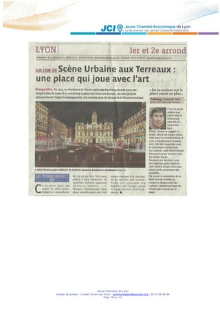 Jeune Chambre de Lyon
Dossier de presse – Contact Anne-Lise Torre - communication@jce-lyon.org - 06 20 98 66 94
Page 18 sur 24
 