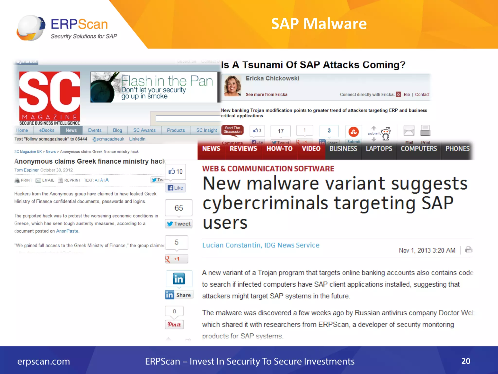 SAP	
  Malware	
  
20	
  
 