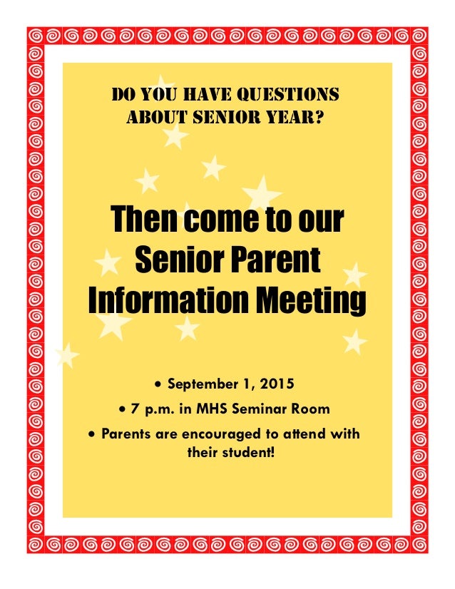 2015 senior inforamtion meeting flyer