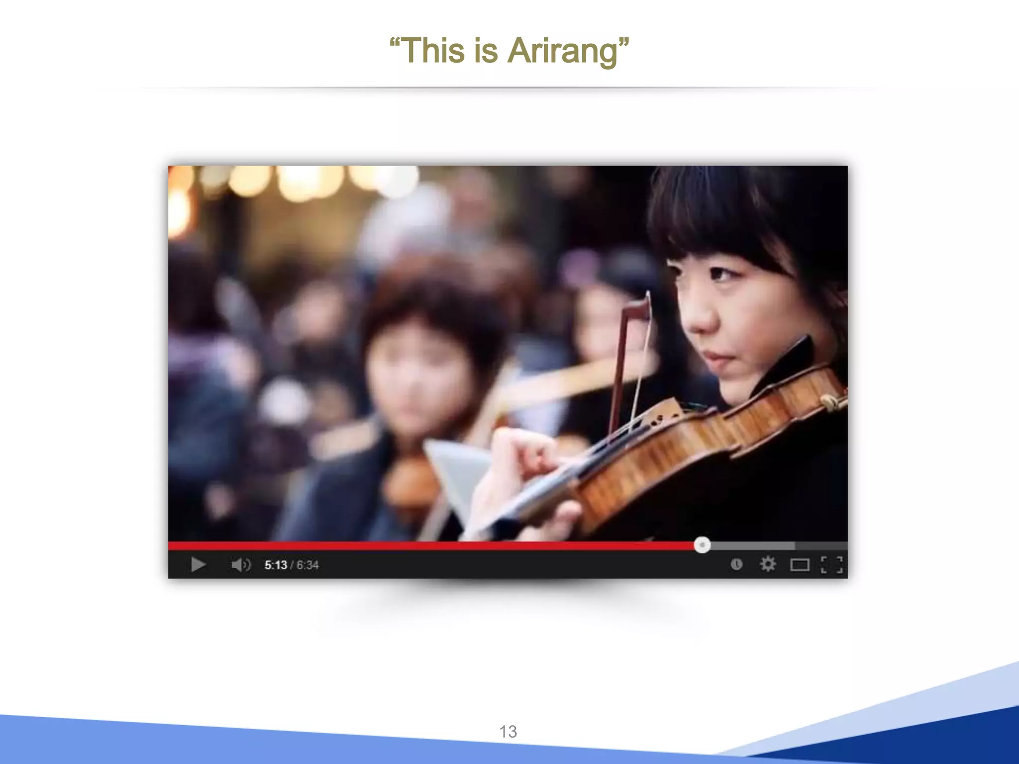 “This is Arirang”

13

 