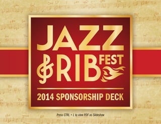 2014 Jazz & Rib Fest Sponsorship Deck