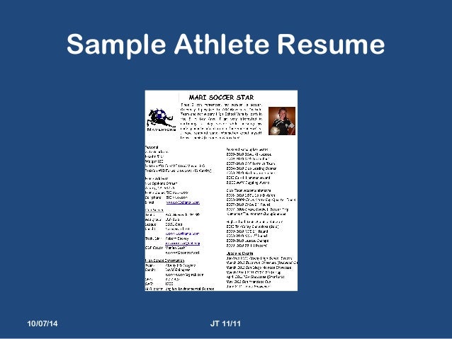 Division 1 athlete resume