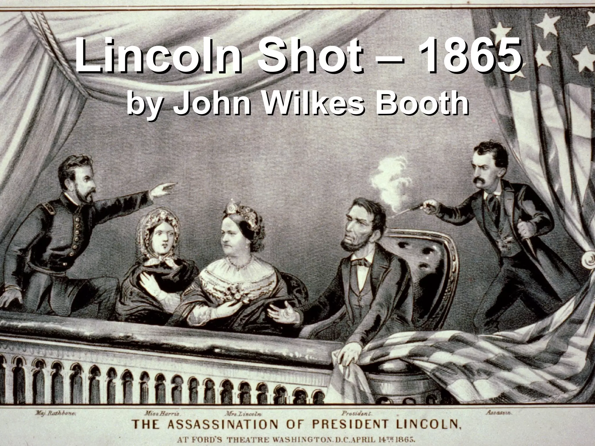 Lincoln Shot – 1865Lincoln Shot – 1865
by John Wilkes Boothby John Wilkes Booth
 
