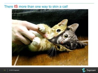 © 2014 Cognizant 
There IS more than one way to skin a cat! 
39 
 