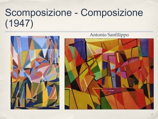 7
Scomposizione - Composizione
(1947)
Antonio Sanfilippo
 