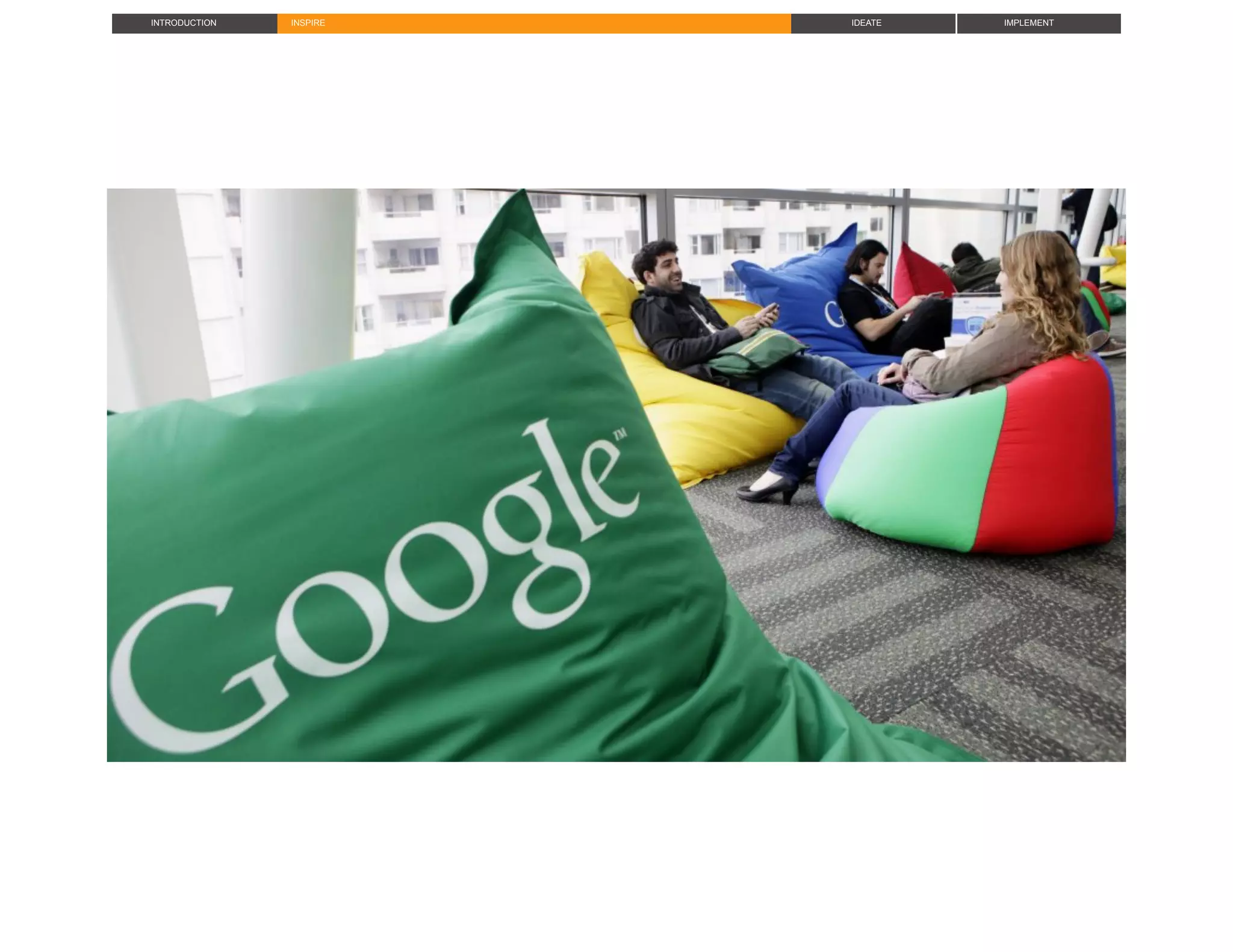 IDEATE IMPLEMENTINTRODUCTION INSPIRE
 