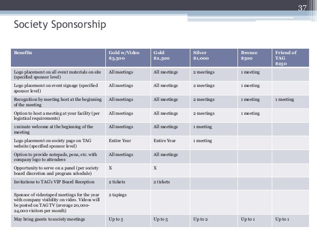 2014 Tag Sponsorship Booklet