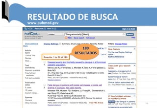 16	
  
RESULTADO	
  DE	
  BUSCA	
  www.pubmed.gov	
  
189	
  
RESULTADOS	
  
 