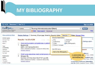 44	
  
E	
  ADICIONE	
  AS	
  
REFERÊNCIAS	
  	
  
MY	
  BIBLIOGRAPHY	
  
 