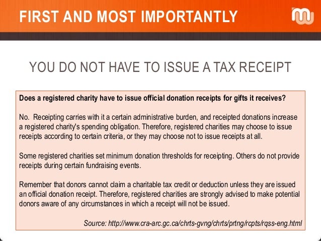donation receipt for tax purposes