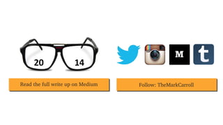 Read the full write up on Medium

Follow: TheMarkCarroll

 