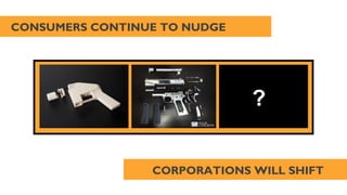 CONSUMERS CONTINUE TO NUDGE	


?!
CORPORATIONS WILL SHIFT	


 