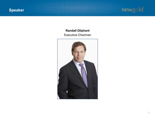 Speaker
2
Randall Oliphant
Executive Chairman
 