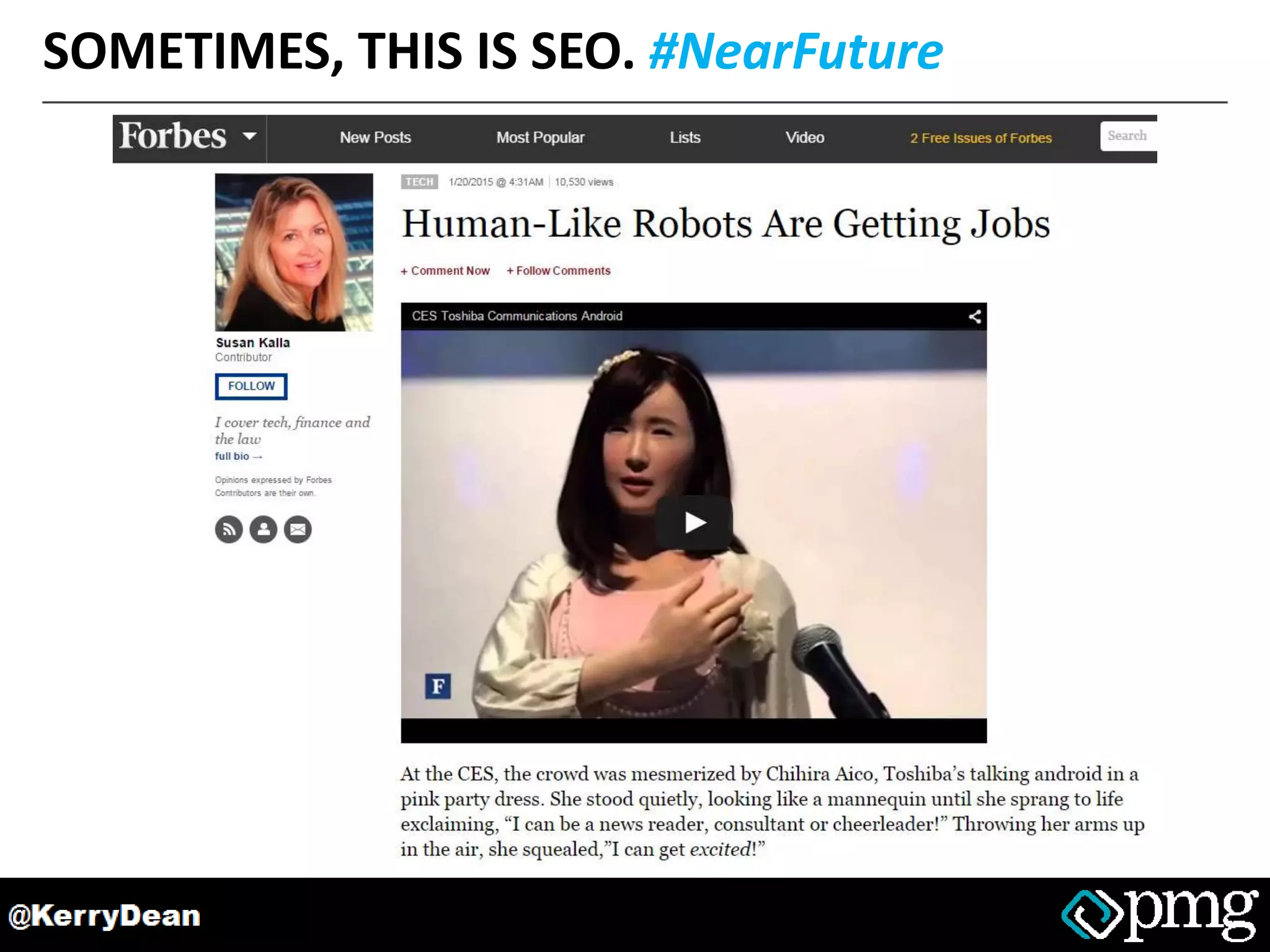 SOMETIMES, THIS IS SEO. #NearFuture
 