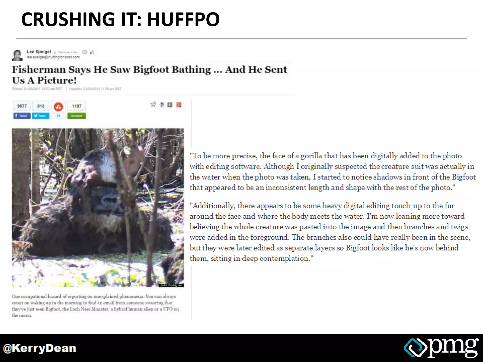 CRUSHING IT: HUFFPO
 