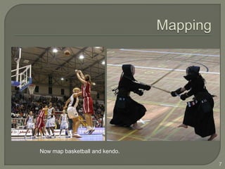 7
Now map basketball and kendo.
 