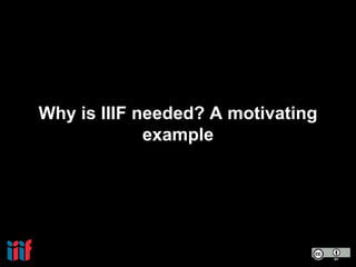 Why is IIIF needed? A motivating
example
 