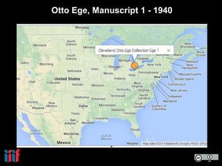 Otto Ege, Manuscript 1 - 1940
 