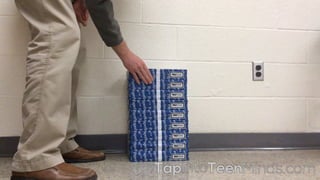 ORIGINAL QUESTION
@MathletePearcewww.tapintoteenminds.com
Mr. Pearce stacks reams of paper vertically
against a wall. If t...