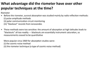 2015-02-20: Review of Hargreaves [1969]: Auroral Absorption of HF Radio ...