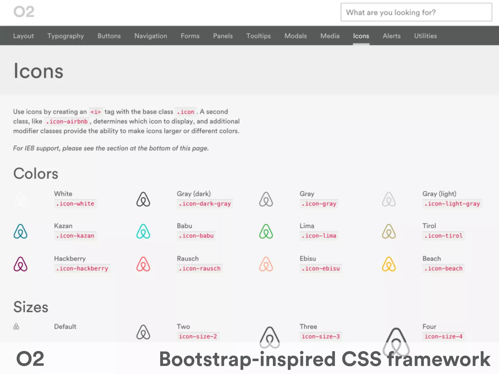! Bootstrap-inspired CSS frameworkO2
 