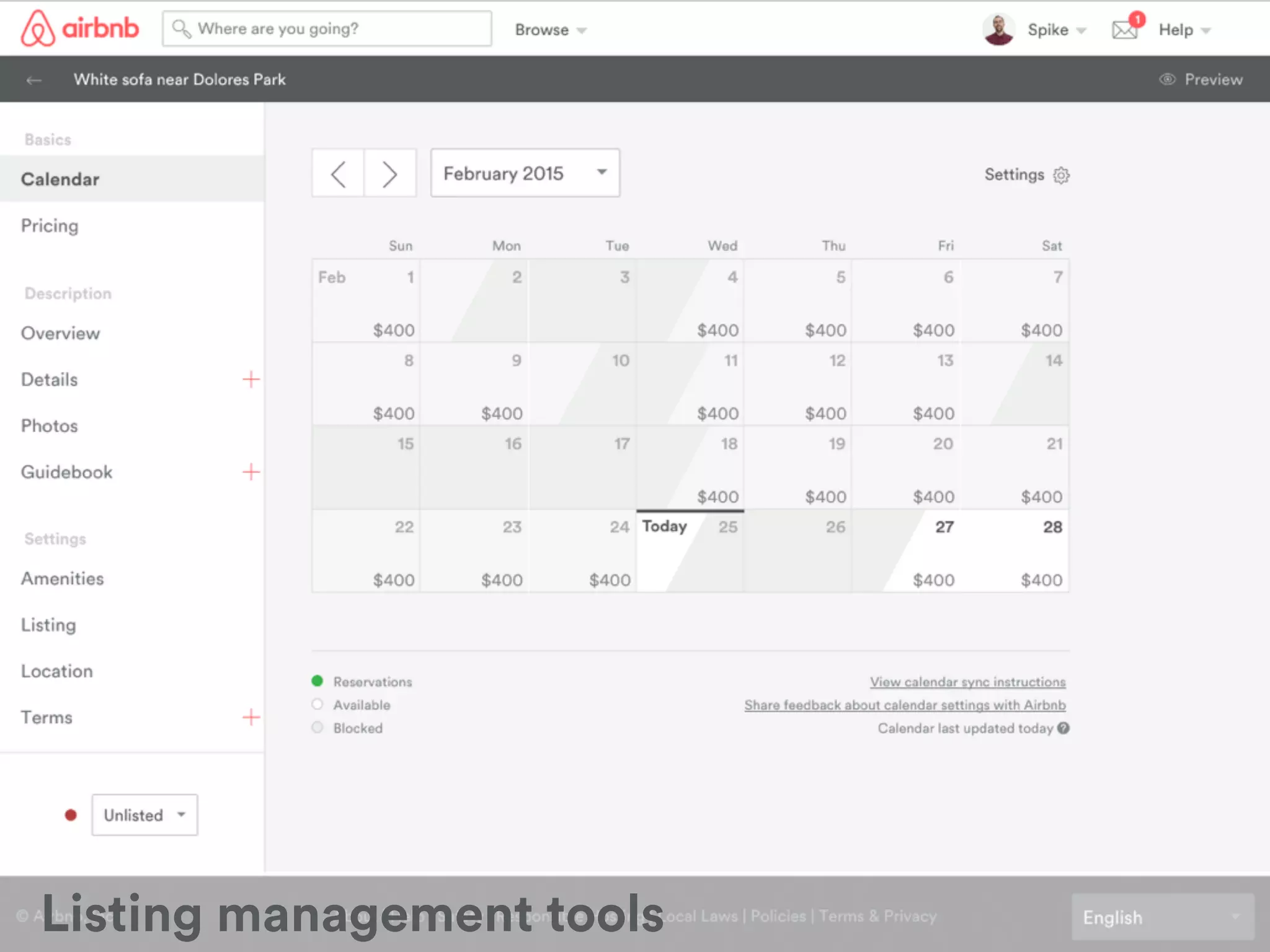 ! Listing management tools
 